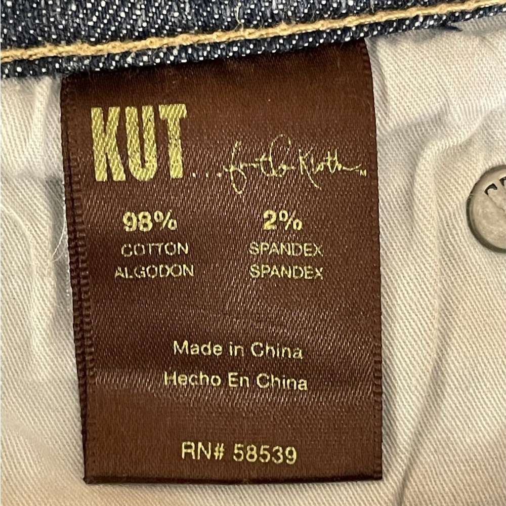 KUT FROM THE KLOTH Mid-Rise Five Pocket Design Jeans SZ 6 - Picture 13 of 15